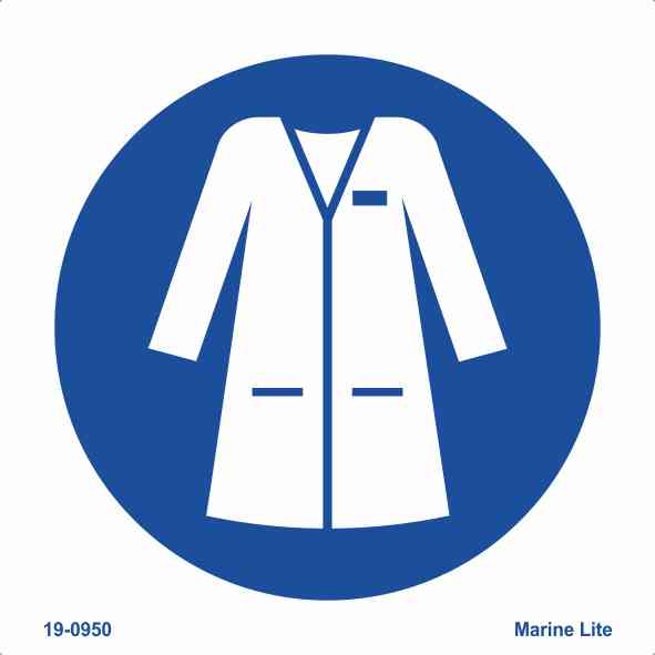 Mss Mandatory Action Signs Wear Laboratory Coat M