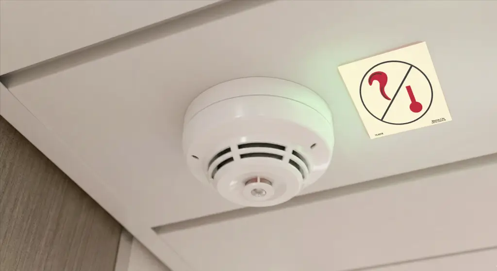 Smoke and Heat Detector Sign