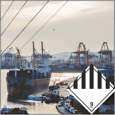 IMDG International Maritime Dangerous Goods Signs banner