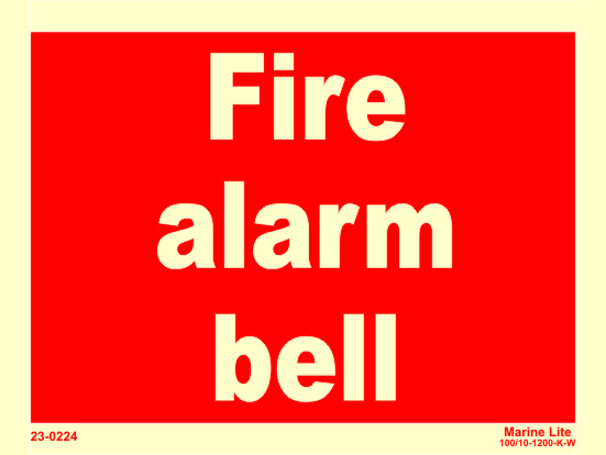 ✓ (FES) Fire-Fighting Equipment Signs :: Fire alarm bell 230224