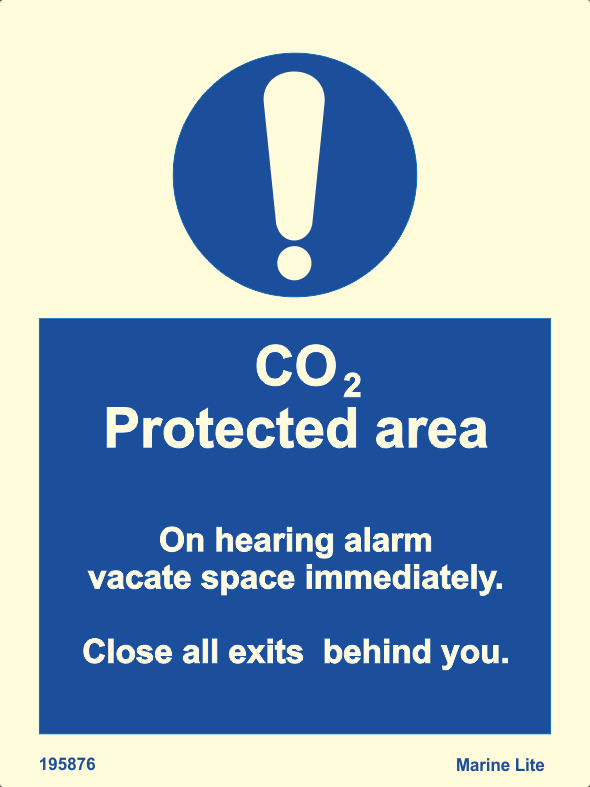 ✓ (MSS) Mandatory Action Signs :: CO2 Protected Area 195876