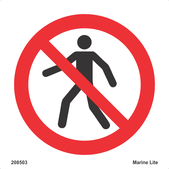 (PSS) Prohibition Signs :: No Thoroughfare 208503 PSS004