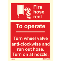 Fire Hose Reel Operation Instructions 146439 336439