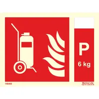 Fire Extinguisher + Powder 6kg 146460 336460