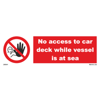 No Access To Car Deck While Vessel Is At Sea 208541 338541