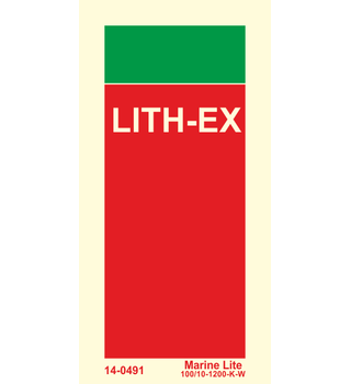 Supplementary Sign: Lithium Battery Fire Extinguisher 14-0491