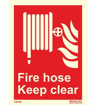 Fire Hose Keep Clear 146166 336166