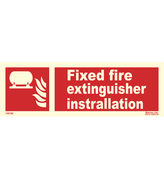 Supplementary Sign : Fixed fire extinguisher 146180 336180