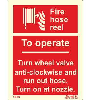 Fire Hose Reel Operation Instructions 146439 336439