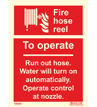 Fire Hose Reel Operation Instructions 146440
 336440