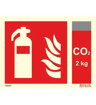 Fire Extinguisher + CO2 2kg 146451