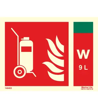 Fire Extinguisher + Water 9L 146463 336463