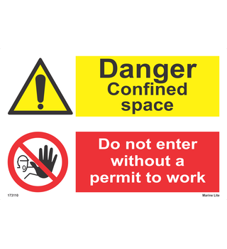 Danger Confined space / Do not enter without… 333110