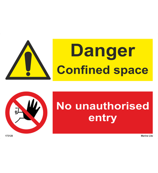 Danger Confined Space/No Unauthorised Entry 173120