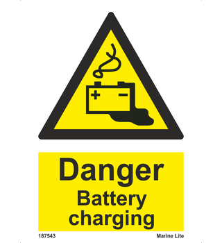 Danger battery charging 187543 337543