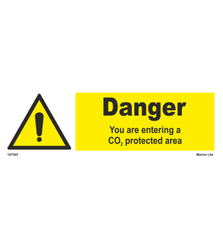 Danger you are entering a CO2 protected area 187545