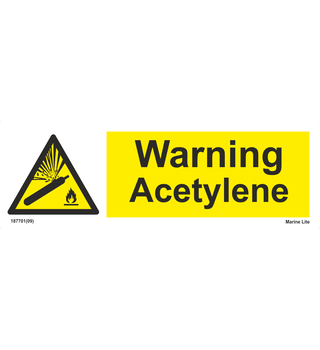 Danger Acetylene 187701 337701