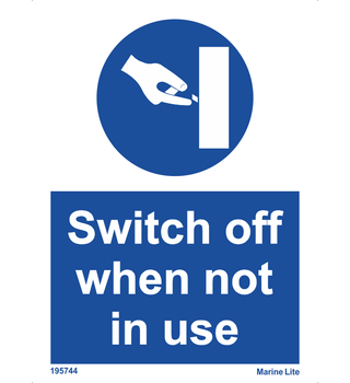 Switch Off When Not In Use 195744 335744