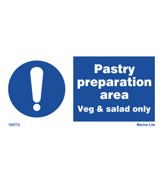 Pastry Preparation Area Veg & Salad Only 195773 335773