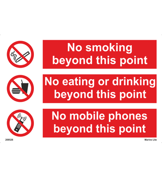 Smoking, No Eating, No Mobile 208526 338526