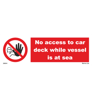 No Access To Car Deck While Vessel Is At Sea 208541 338541