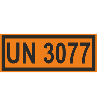 UN 3077 Class 9 Environmentally hazardous substance, solid, n.o.s. (not including waste) panel 17-0343